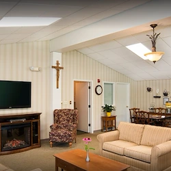 Marian Place Independent Living apartment living room 