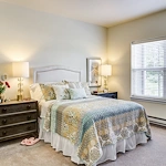 Cypress Springs Gracious Retirement Living Hawthorn Senior Independent Living in Lakewood Ranch, Florida apartment bedroom