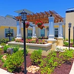 Barclay House of Augusta, senior living community offering assisted living and memory care in Augusta, GA, beautiful outdoor area