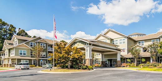 Cottonwood Estates Gracious Retirement Living Hawthorn Senior Independent Living in Alpharetta, Georgia front exterior