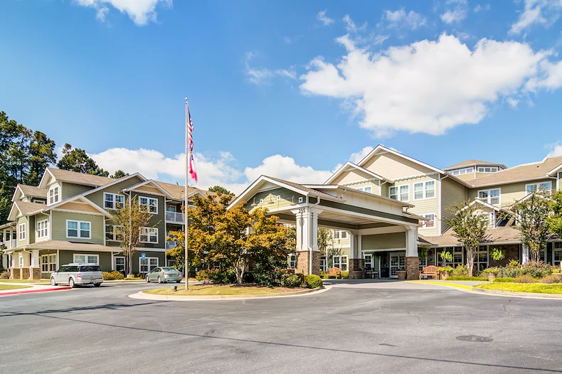 Cottonwood Estates Gracious Retirement Living Hawthorn Senior Independent Living in Alpharetta, Georgia front exterior