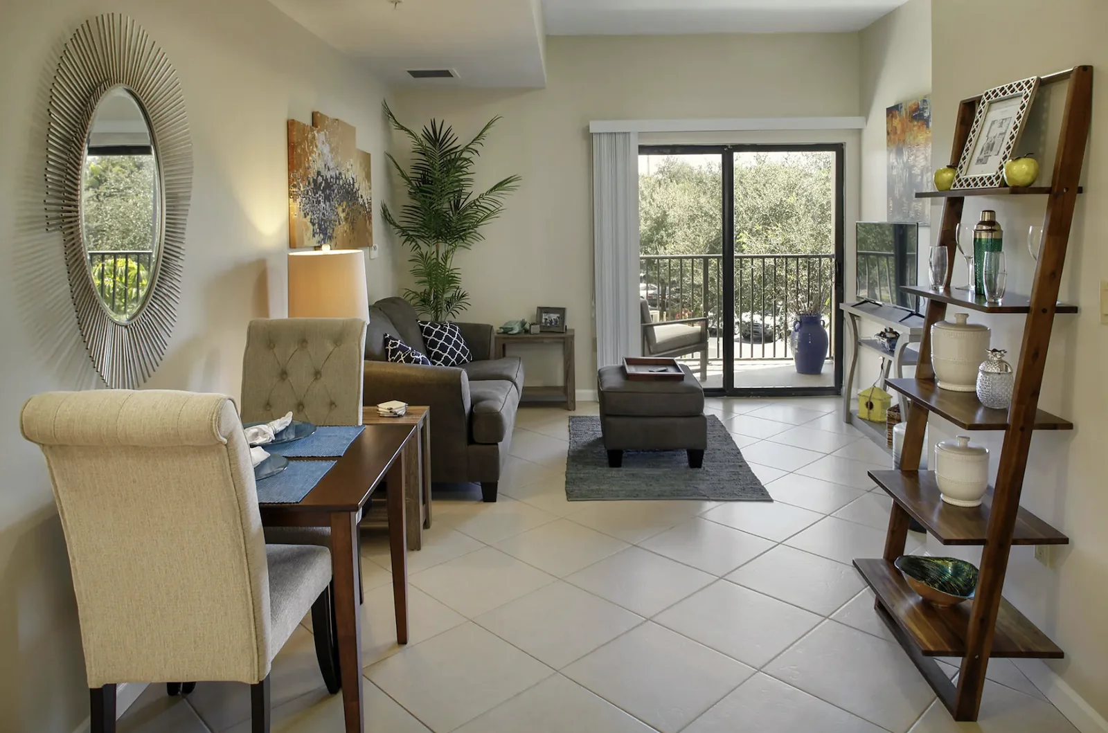 Verena at Delray apartment living room