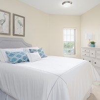 Spacious bedrooms for senior living