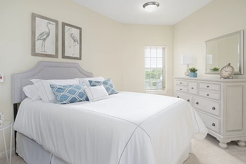 Spacious bedrooms for senior living