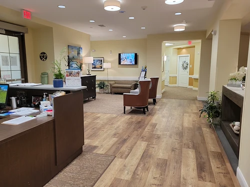 Concierge and sitting area
