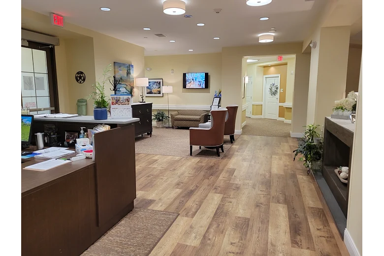 Concierge and sitting area