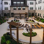 Astral at Franklin, senior living community offering independent living, assisted living, and memory care in Franklin, IN, outdoor area