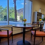 Seating area & in-house mailboxes, Manor I