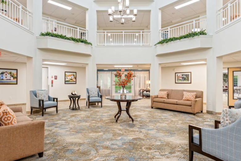 Shads Landing Gracious Retirement Living Hawthorn Senior Independent Living in Charlotte, North Carolina front entrance