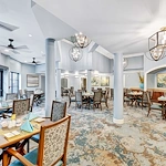 Allegro Boynton Beach, senior living community offering independent living, assisted living, memory care, and respite care in Boynton Beach, FL, elegant dining room