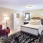 Ascension Living Alexian Village Tennessee Senior Living, independent living, assisted living, memory care, and continuing care retirement community (CCRC) in Signal Mountain, TN, apartment bedroom