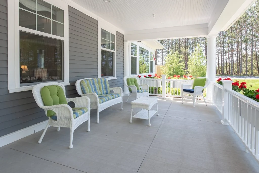 Pineview Cottage Assisted Living and Memory Care Front Patio 