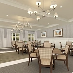 Calumet Trace - a Charter Senior Living Community dining room