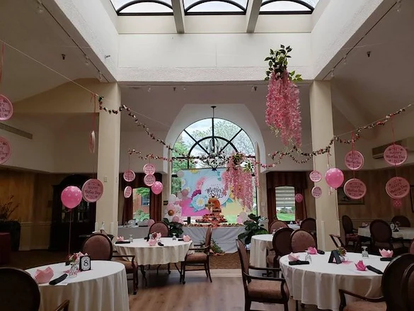 The McAuley dining area