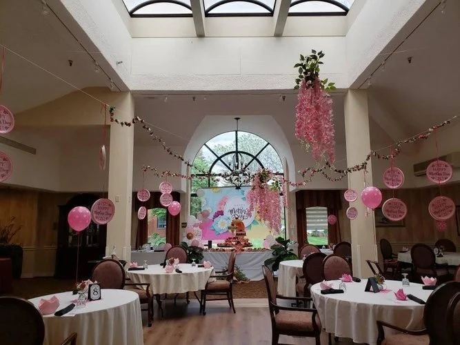 The McAuley dining area