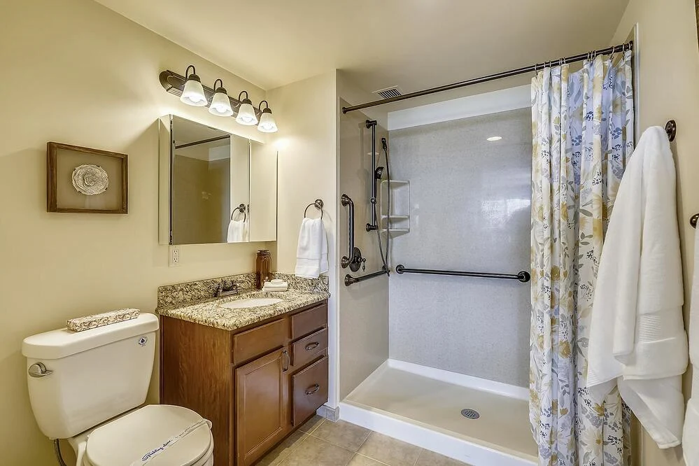 Judson Park Senior Living in Des Moines, WA, apartment bathroom