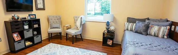 The Neighborhoods of White Lake Senior Living resident living space