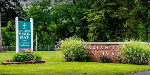 Marian Place Independent Living outdoor sign
