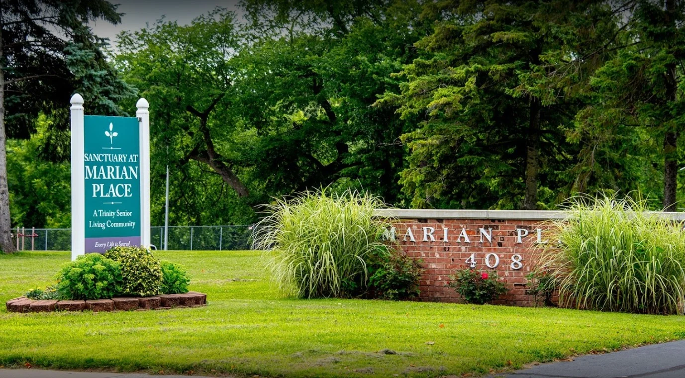 Marian Place Independent Living outdoor sign