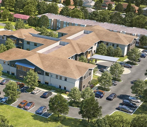 Rendering of Wellspring Living Health Center 