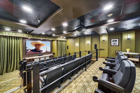 Azalea Estates Gracious Retirement Living Hawthorn Senior Independent Living in Chapel Hill, North Carolina movie theater