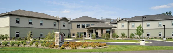 The Neighborhoods of White Lake Senior Living front entrance