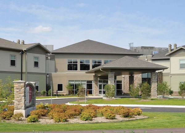 The Neighborhoods of White Lake Senior Living front entrance