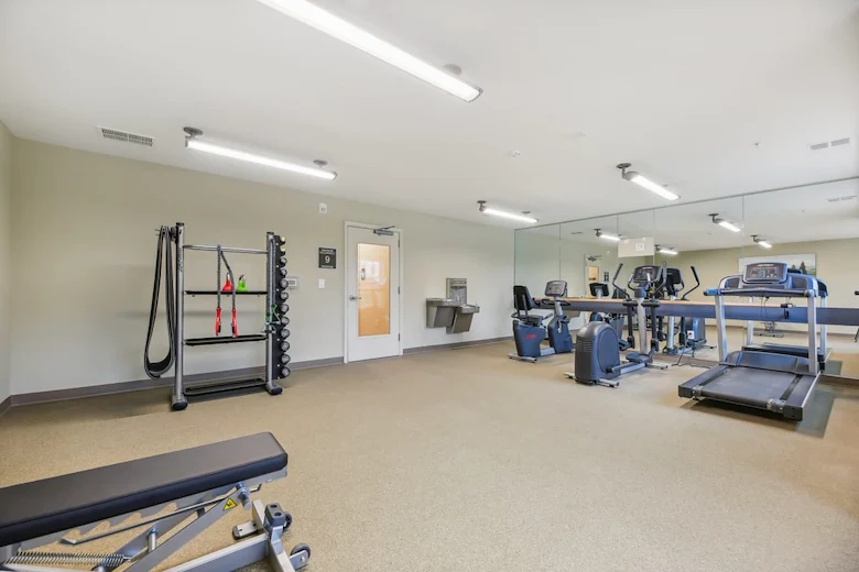 Willow Manor at Cabin Branch senior living community offering independent living and affordable living in Clarksburg, MD, fitness center