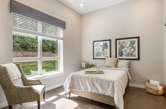 Cascade Creek Memory Care bedroom