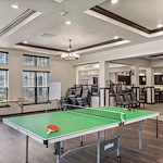 Wilshire Estates Gracious Retirement Living, independent living in Silver Spring, MD, activities room with ping pong table