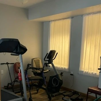 Sugar Creek Apartments independent senior living in Waukee, Iowa gym fitness center