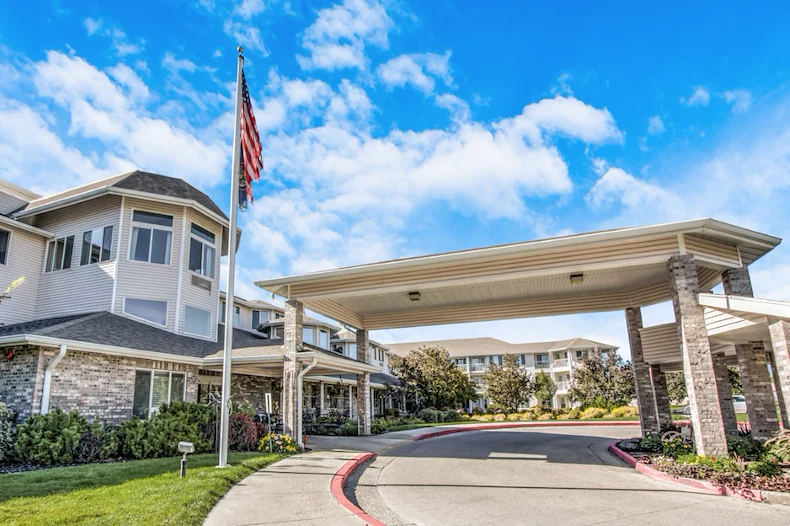 Pioneer Valley Lodge Gracious Retirement Living Hawthorn Senior Independent Living in North Logan, Utah front exterior