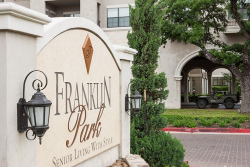 Franklin Park at Sonterra front exterior sign