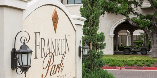 Franklin Park at Sonterra front exterior sign