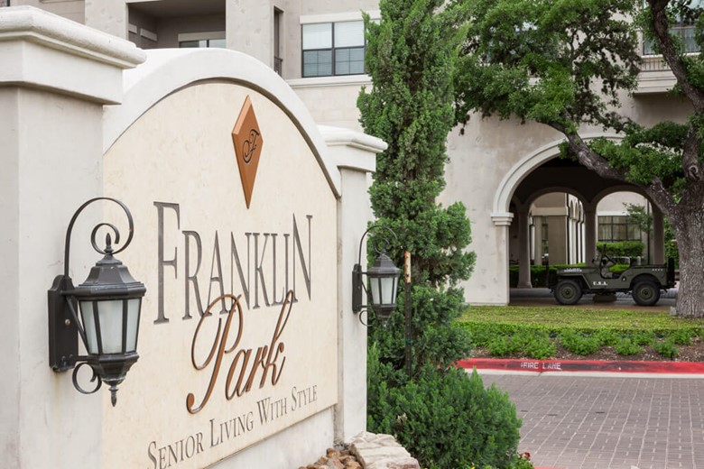 Franklin Park at Sonterra front exterior sign