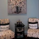 Legato Living Residential Memory Care at Old Town senior living community offering assisted living and memory care in Scottsdale, AZ, cozy sitting area with two chairs