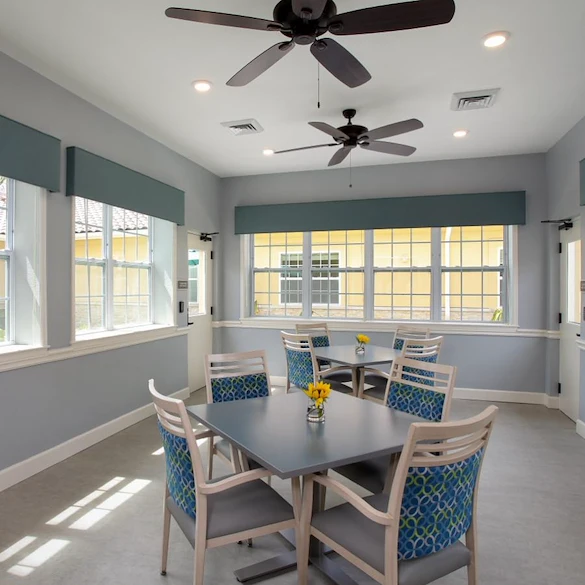 Liana of Venice senior living community offering assisted living and memory care in Venice, FL, dining room