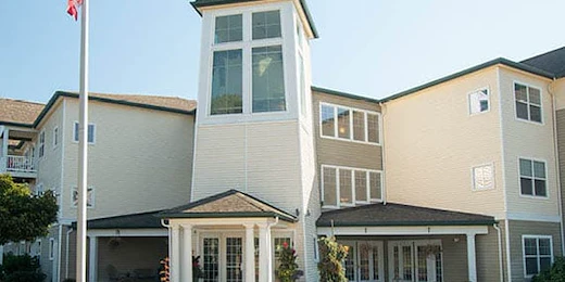 Avamere at St. Helens senior living community offering independent living, assisted living, memory care, and respite care in St. Helens, OR, front exterior