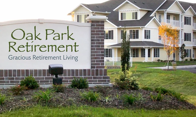 Oak Park Retirement Hawthorn Senior Independent Living in Salisbury, North Carolina front exterior welcome sign