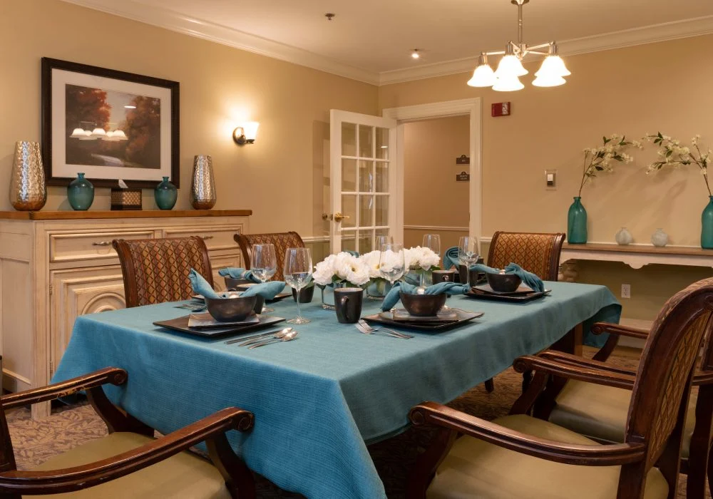 Charter Senior Living of Danvers private dining room