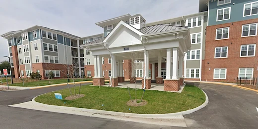 Acclaim at Greenbrier, senior living community offering active adult and independent living in Chesapeake, VA, front entrance