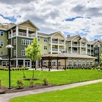 Ashton Gardens Gracious Retirement Living Hawthorn Senior Living Community in Portland, Maine front exterior