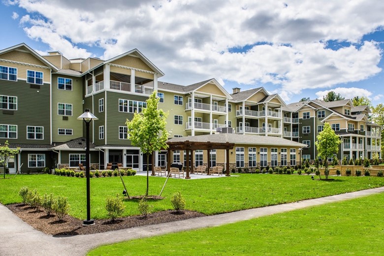 Ashton Gardens Gracious Retirement Living Hawthorn Senior Living Community in Portland, Maine front exterior