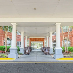 Luxury senior living in a gated community