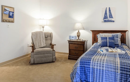 Charter Senior Living of Bowie bedroom