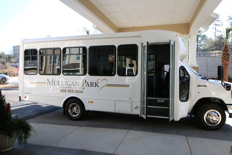 Mulligan Park Gracious Retirement Living Hawthorn Senior Independent Living in Tallahassee, Florida transportation bus