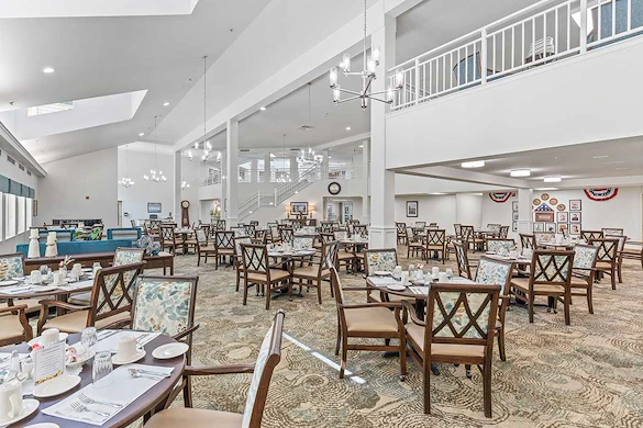 Jordan Oaks Gracious Retirement Living Hawthorn Senior Independent Living in Cary, North Carolina dining room
