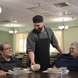 Clinton Villa Independent Living dining