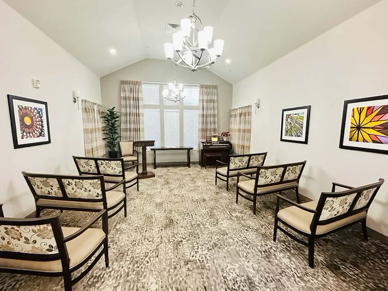 Camden Springs Gracious Retirement Living Hawthorn Senior Independent Living in Elk Grove, California church gathering area