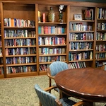 Allisonville Meadows Assisted Living offering assisted living, memory care, and respite care in Fishers, IN, library